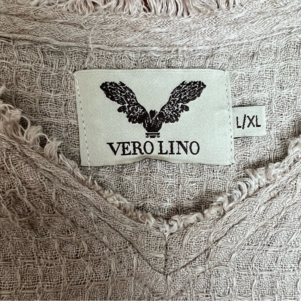 Vero Lino Linen V-neck Casual Top - Picture 5 of 7